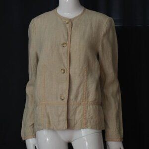 Philippe Adec Linen Jacket With Trim - France